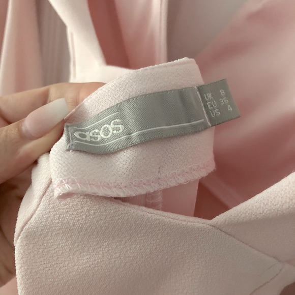 ASOS Design Kimono Sleeve Crepe Dress - Light pink - Picture 4 of 5